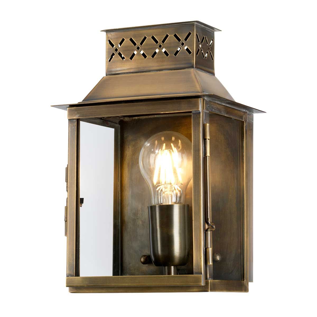 Lambeth Palace 1 - flammige Wandlaterne - Gealtertes Messing - Elsteadlighting - LAMBETH - PALACE