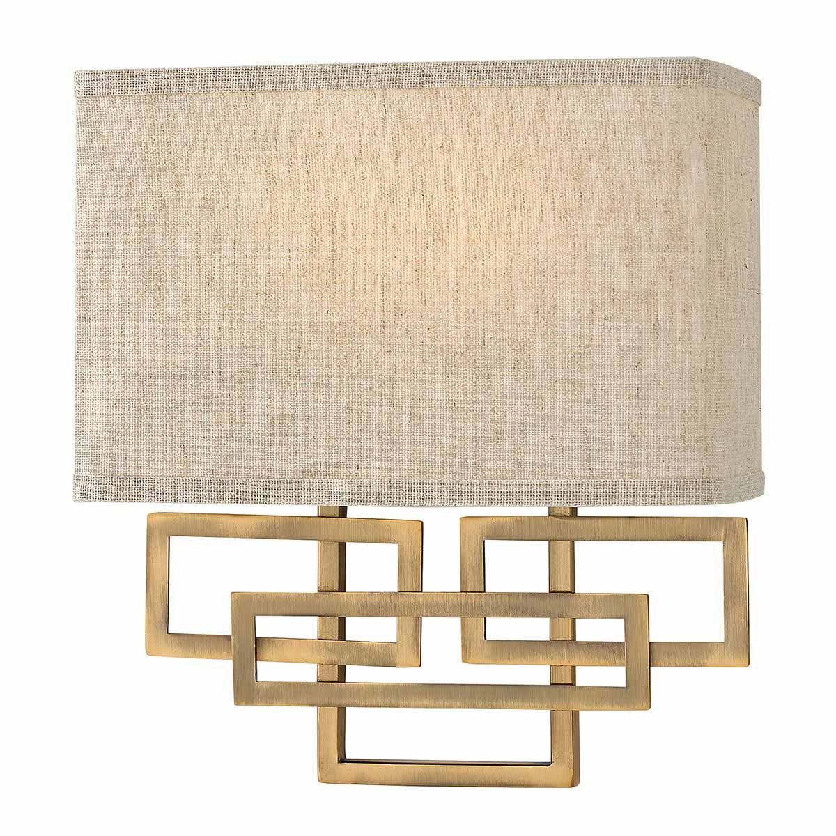 Lanza 2-flammige Wandleuchte - Gebürstete Bronze - Elsteadlighting - leuchtengrosshandel24