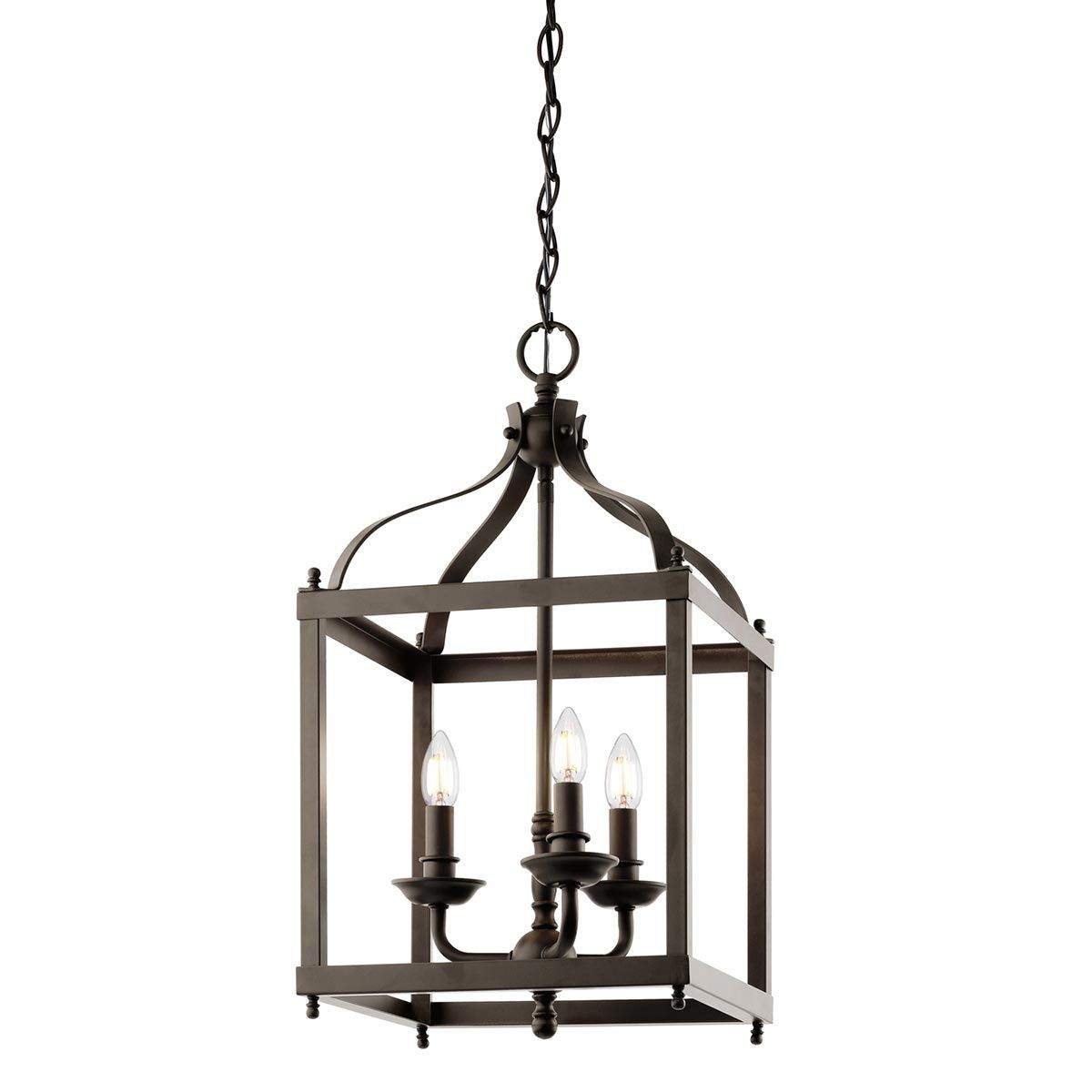 Larkin 3-flammige Pendelleuchte, mittelgroß, alte Bronze - Elsteadlighting - leuchtengrosshandel24