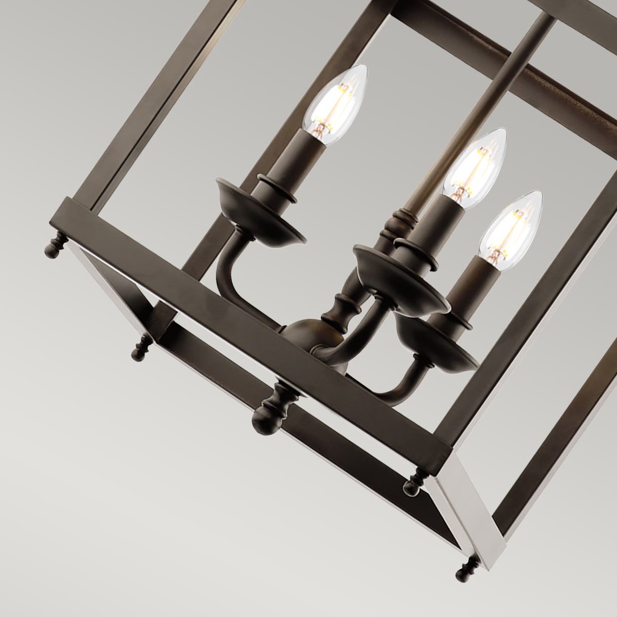 Larkin 3-flammige Pendelleuchte, mittelgroß, alte Bronze - Elsteadlighting - leuchtengrosshandel24