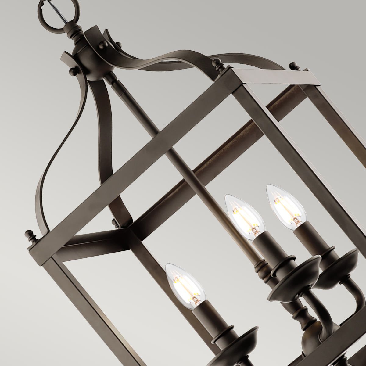 Larkin 3-flammige Pendelleuchte, mittelgroß, alte Bronze - Elsteadlighting - leuchtengrosshandel24