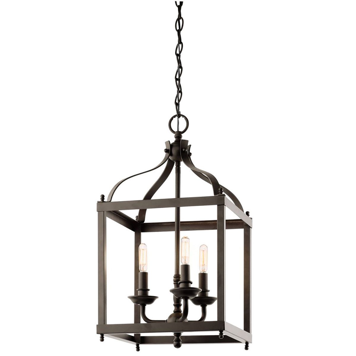 Larkin 3-flammige Pendelleuchte, mittelgroß, alte Bronze - Elsteadlighting - leuchtengrosshandel24