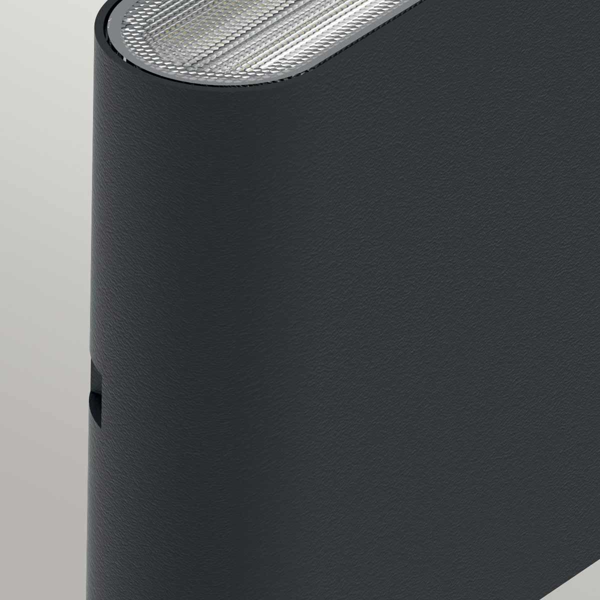 LED - Wandleuchte Jens - Schwarz, Aluminiumguss, Polycarbonatlinse - Elsteadlighting - JENS - S - C3