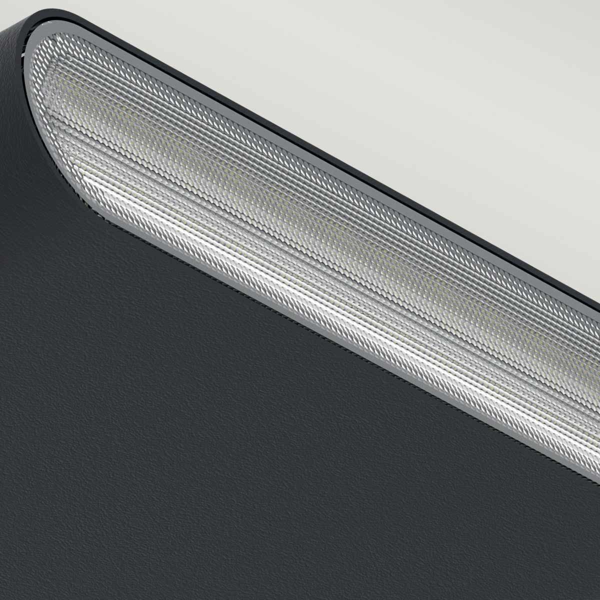 LED - Wandleuchte Jens - Schwarz, Aluminiumguss, Polycarbonatlinse - Elsteadlighting - JENS - S - C3