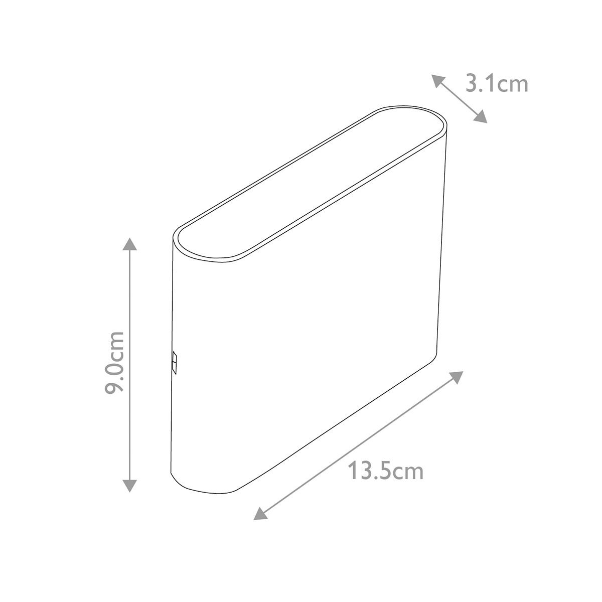 LED - Wandleuchte Jens - Schwarz, Aluminiumguss, Polycarbonatlinse - Elsteadlighting - JENS - S - C3