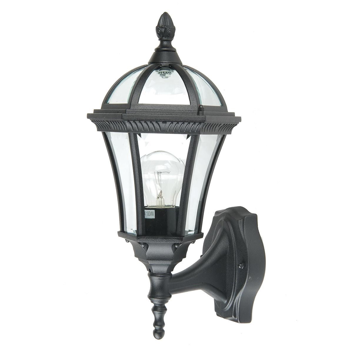 Ledbury 1 - flammige Wandlaterne - Schwarz - Elsteadlighting - GZH - LB1