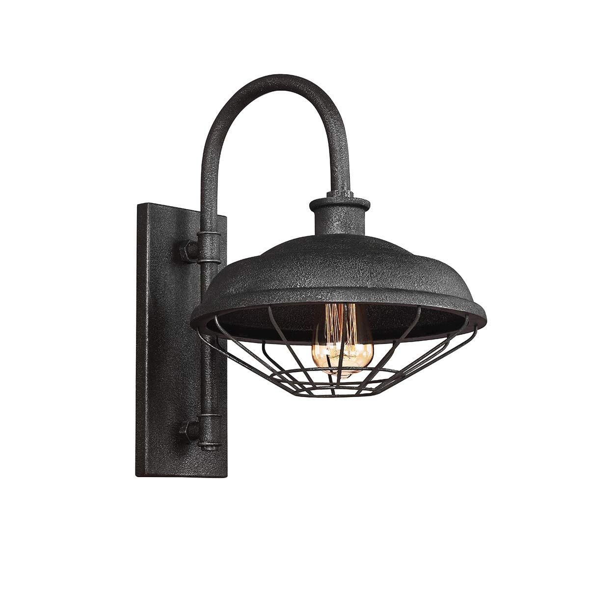 Lennex 1-flammige Wandleuchte - Metall in Schiefergrau - Elsteadlighting - leuchtengrosshandel24