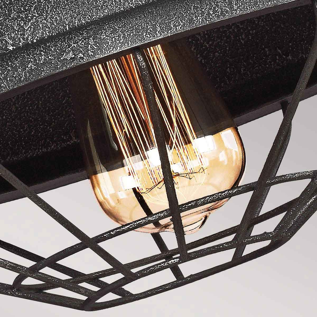Lennex 1-flammige Wandleuchte - Metall in Schiefergrau - Elsteadlighting - leuchtengrosshandel24