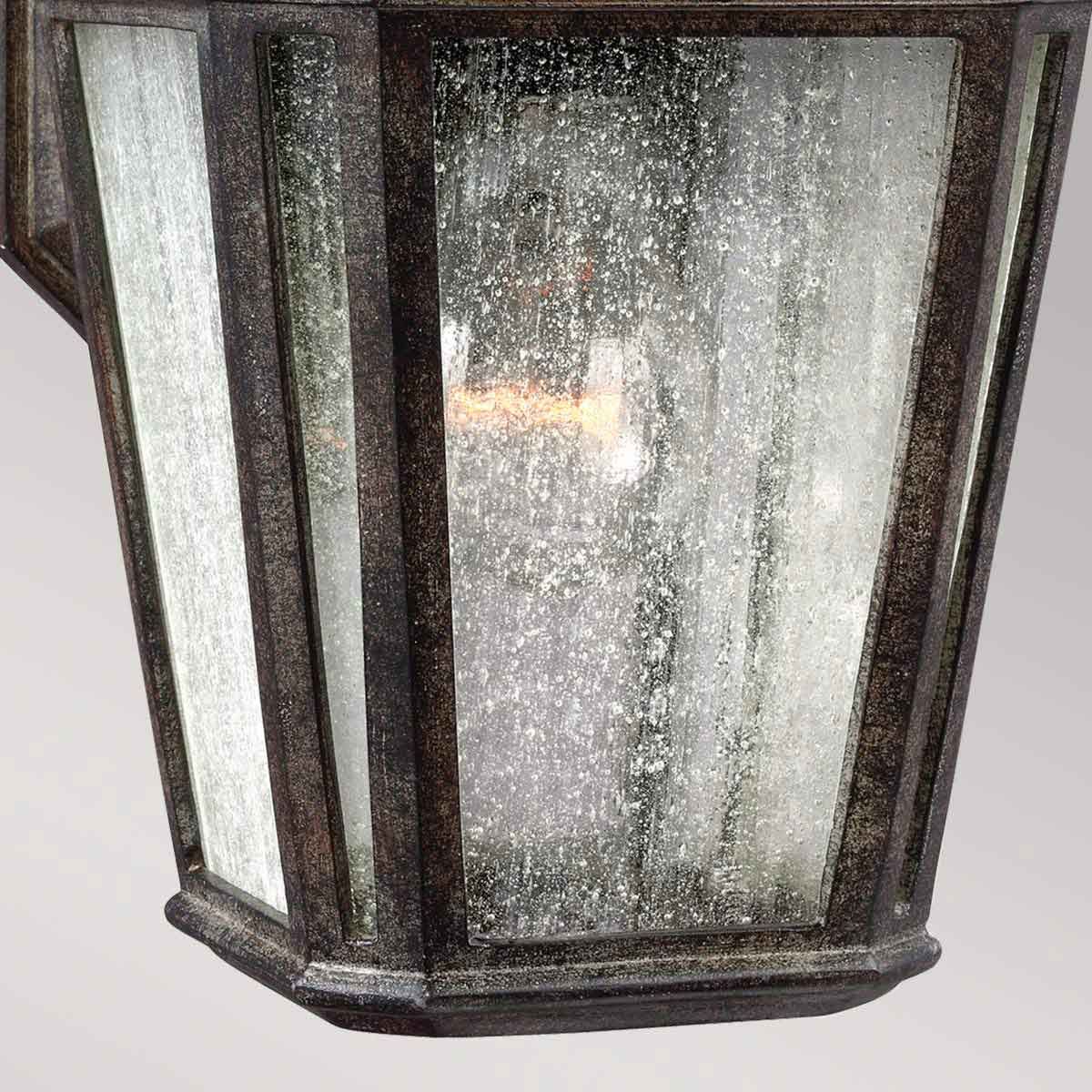 Londontowne 1 - flammige Wandlaterne - Verwitterte Kastanie - Elsteadlighting - FE - LONDONTOWNE