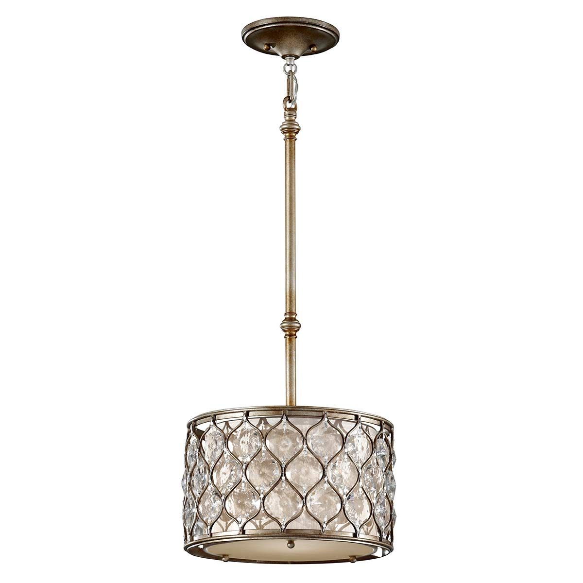 Lucia 1-flammige Pendelleuchte - Brüniertes Silber - Elsteadlighting - leuchtengrosshandel24