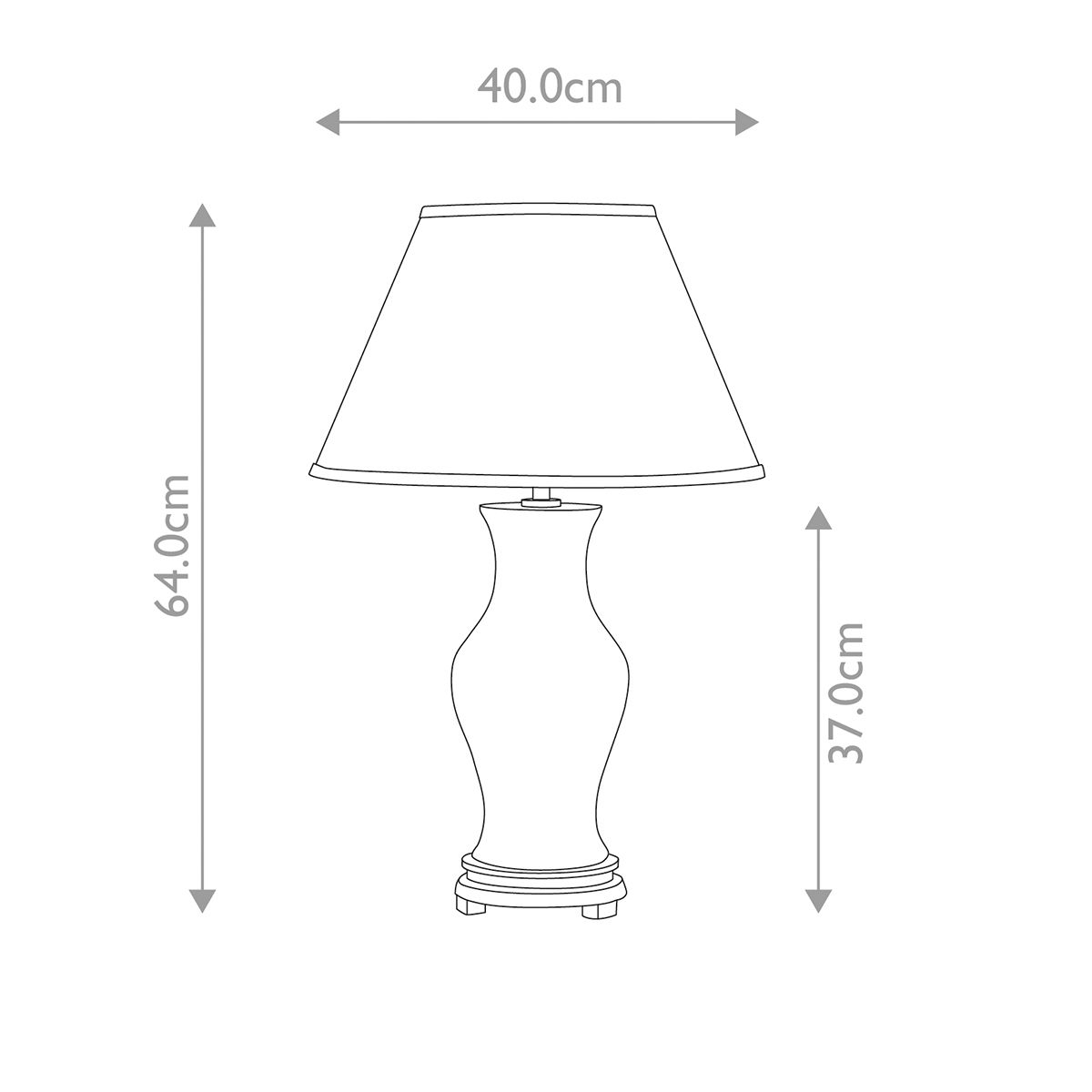 Majin 1-flammige Tischlampe mit hohem Empire-Schirm - Ochsenblut mit Creme mit burgunderfarbenem und goldenem Schirmrand - Elsteadlighting - leuchtengrosshandel24