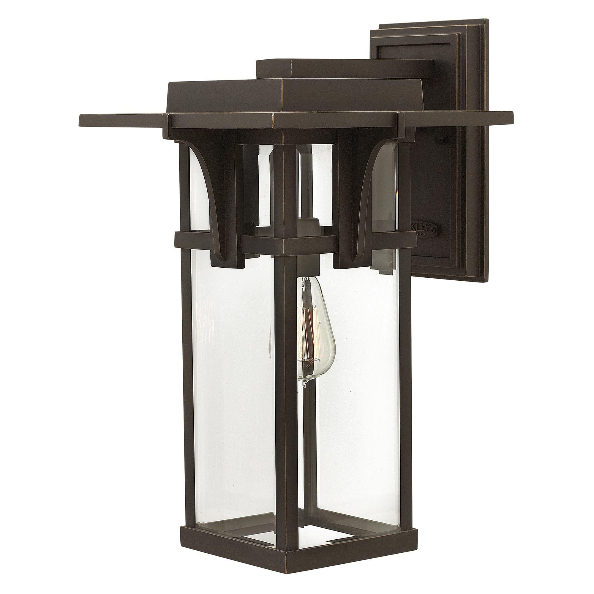 Manhattan 1 - flammige große Wandlaterne - geölte Bronze - Elsteadlighting - HK - MANHATTAN2 - L