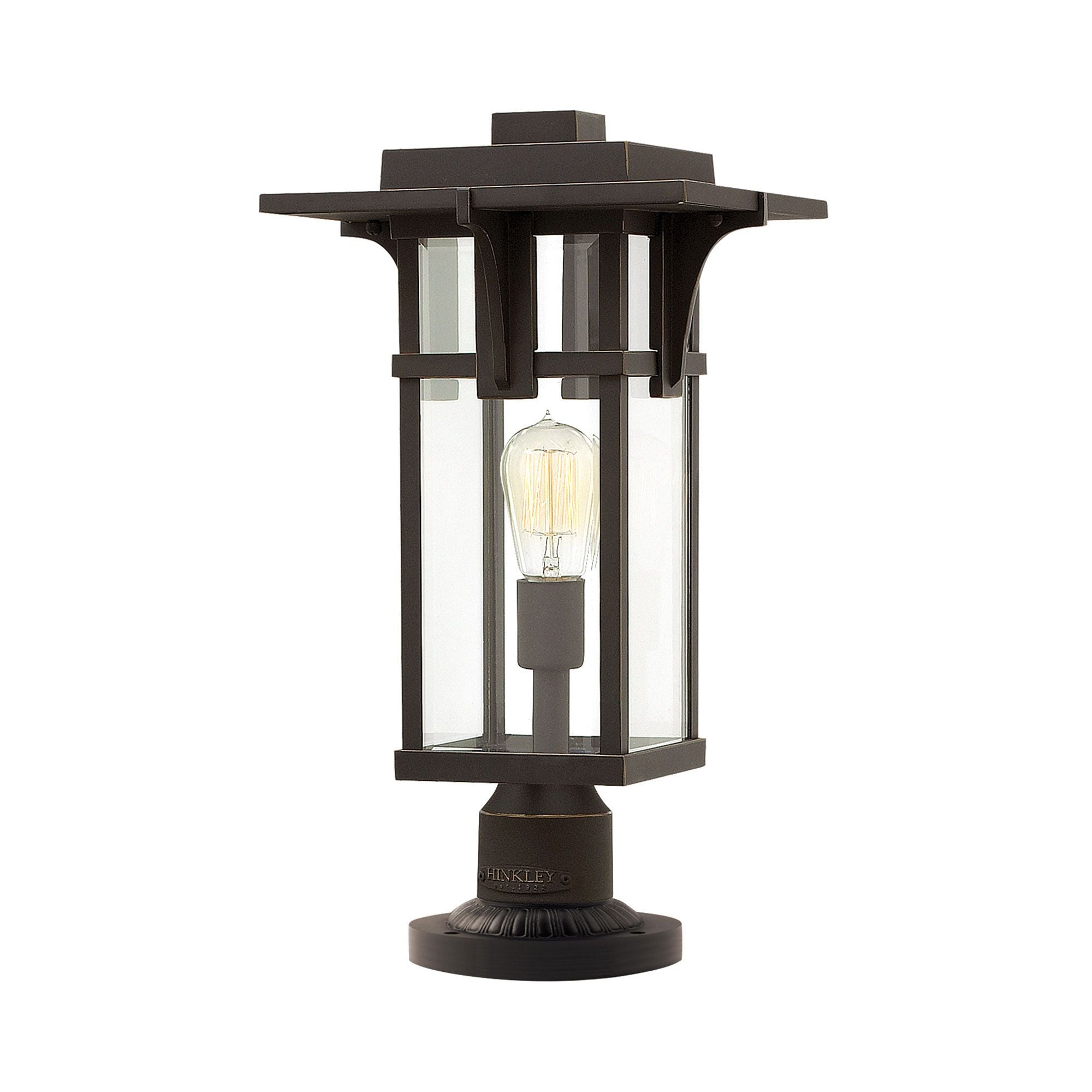 Manhattan 1 - flammiger Sockel - Ölgeriebene Bronze - Elsteadlighting - HK - MANHATTAN3 - M