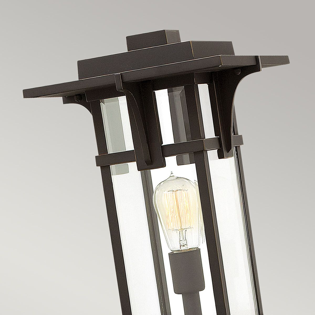 Manhattan 1 - flammiger Sockel - Ölgeriebene Bronze - Elsteadlighting - HK - MANHATTAN3 - M