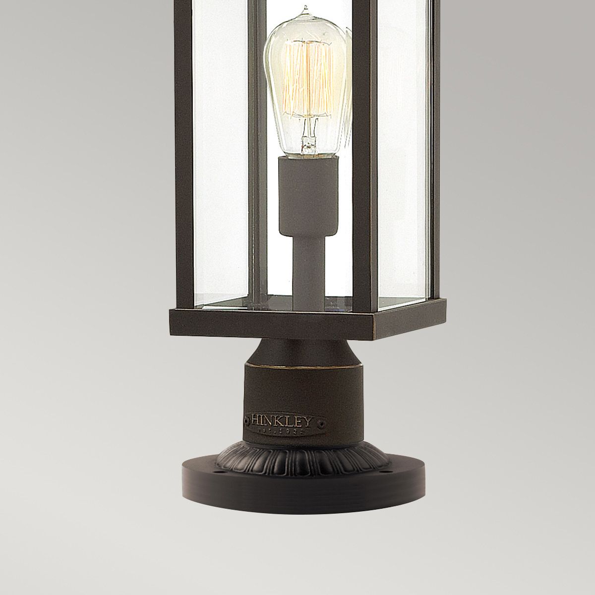 Manhattan 1 - flammiger Sockel - Ölgeriebene Bronze - Elsteadlighting - HK - MANHATTAN3 - M