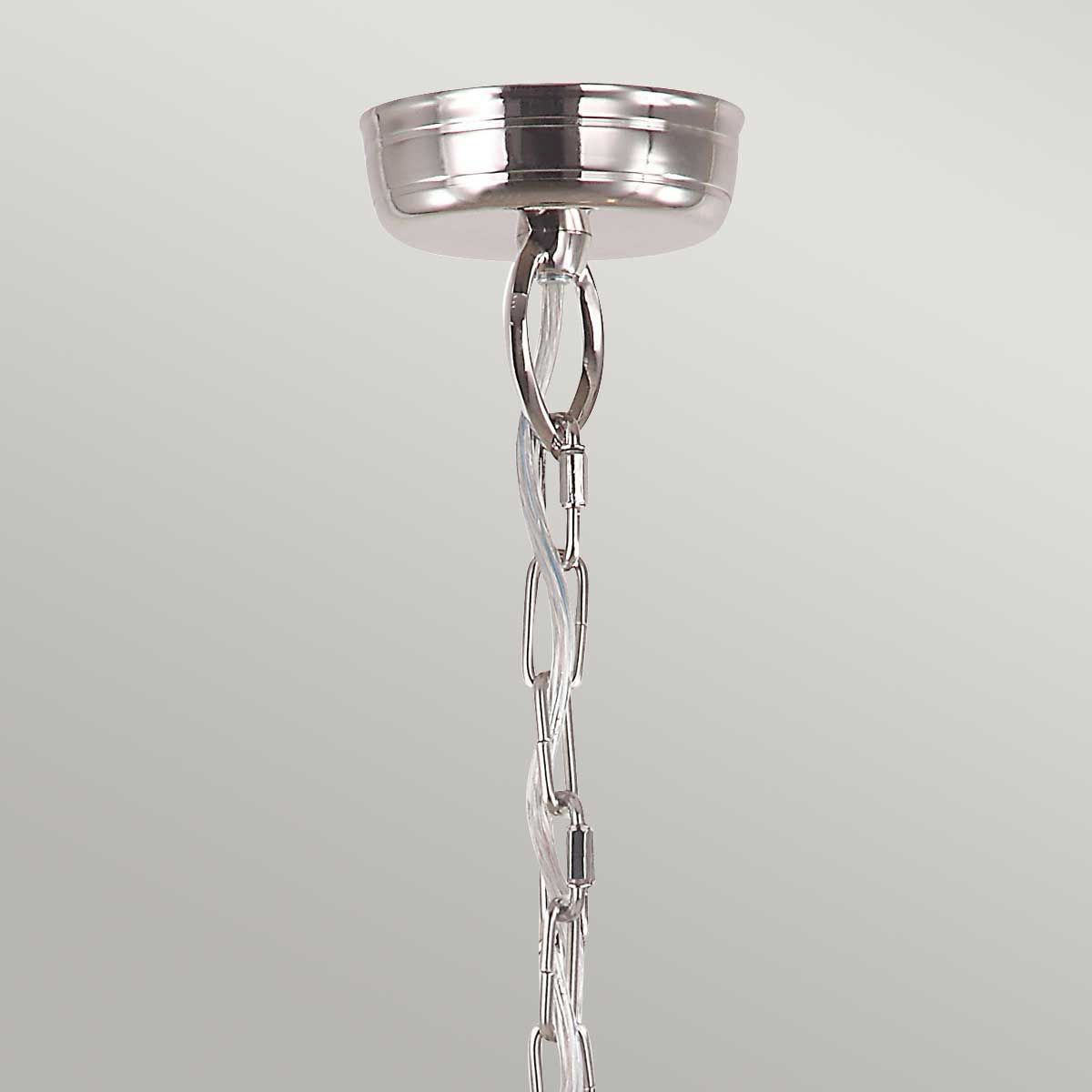 Mansion House Laterne mit Kettenbeleuchtung, 3 Lichter, poliertes Nickel - Elsteadlighting - leuchtengrosshandel24