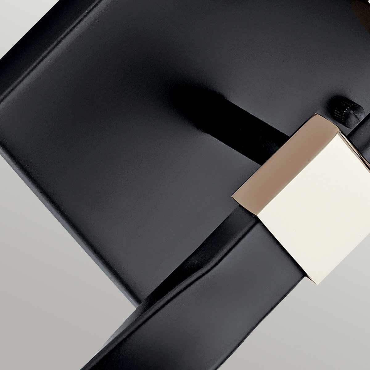 Marette 1-flammige Wandleuchte - Schwarz und Nickel - Elsteadlighting - leuchtengrosshandel24
