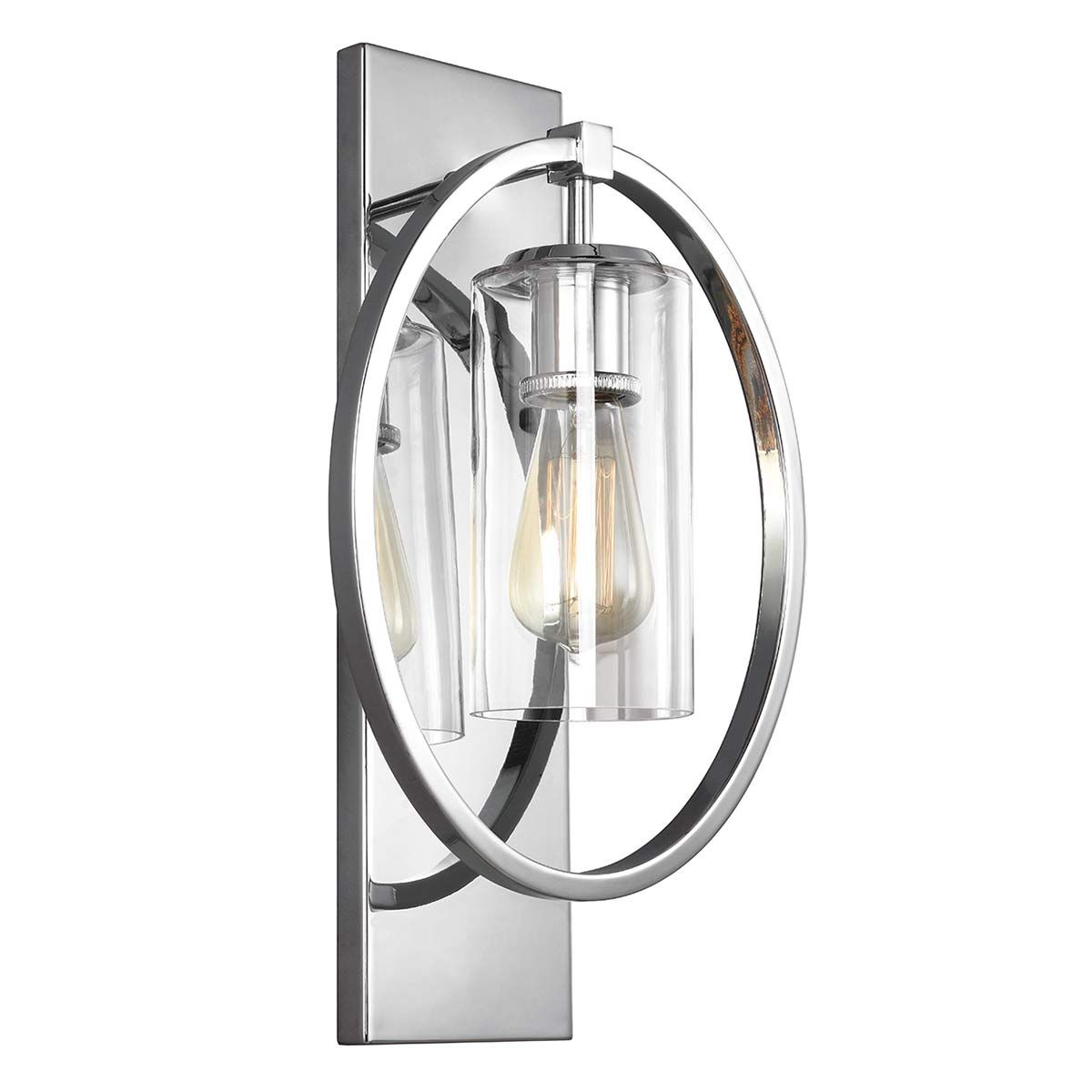 Marlena 1-flammige Wandleuchte - Poliertes Chrom - Elsteadlighting - leuchtengrosshandel24