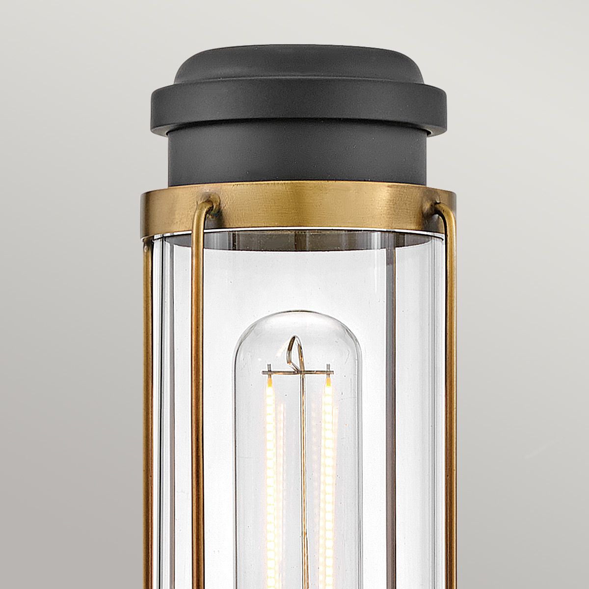 Masthead 1lt Wandleuchte - Heritage Messing & Schwarz - Elsteadlighting - leuchtengrosshandel24