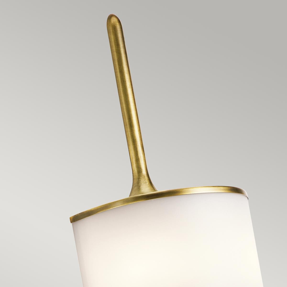 Mona 2-flammige große Wandleuchte - Naturmessing - Elsteadlighting - leuchtengrosshandel24