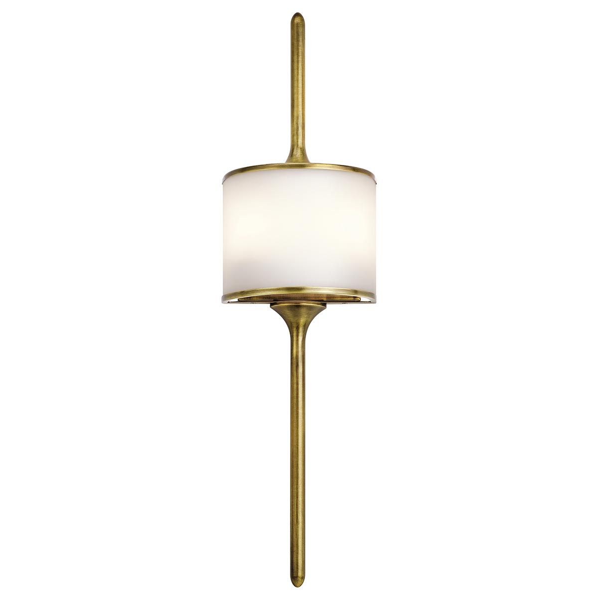 Mona 2-flammige große Wandleuchte - Naturmessing - Elsteadlighting - leuchtengrosshandel24