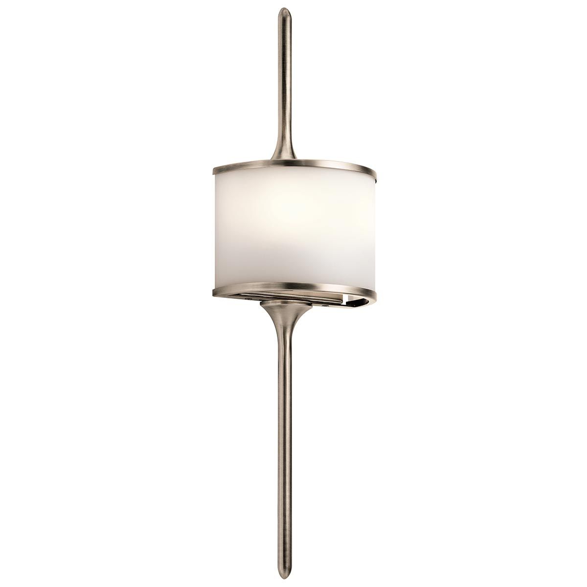 Mona 2-flammige kleine Wandleuchte - Klassisches Zinn - Elsteadlighting - leuchtengrosshandel24