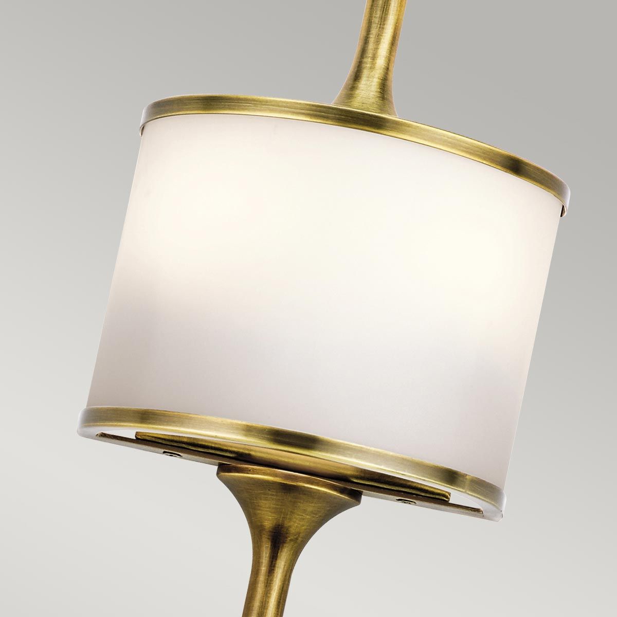 Mona 2-flammige kleine Wandleuchte - Naturmessing - Elsteadlighting - leuchtengrosshandel24