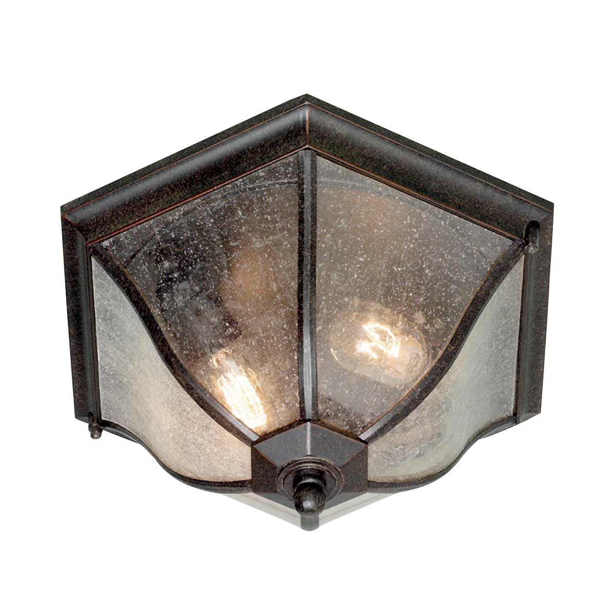 New England 2 - flammige Deckenlaterne, mittelgroß, verwitterte Bronze - Elsteadlighting - NE8 - M
