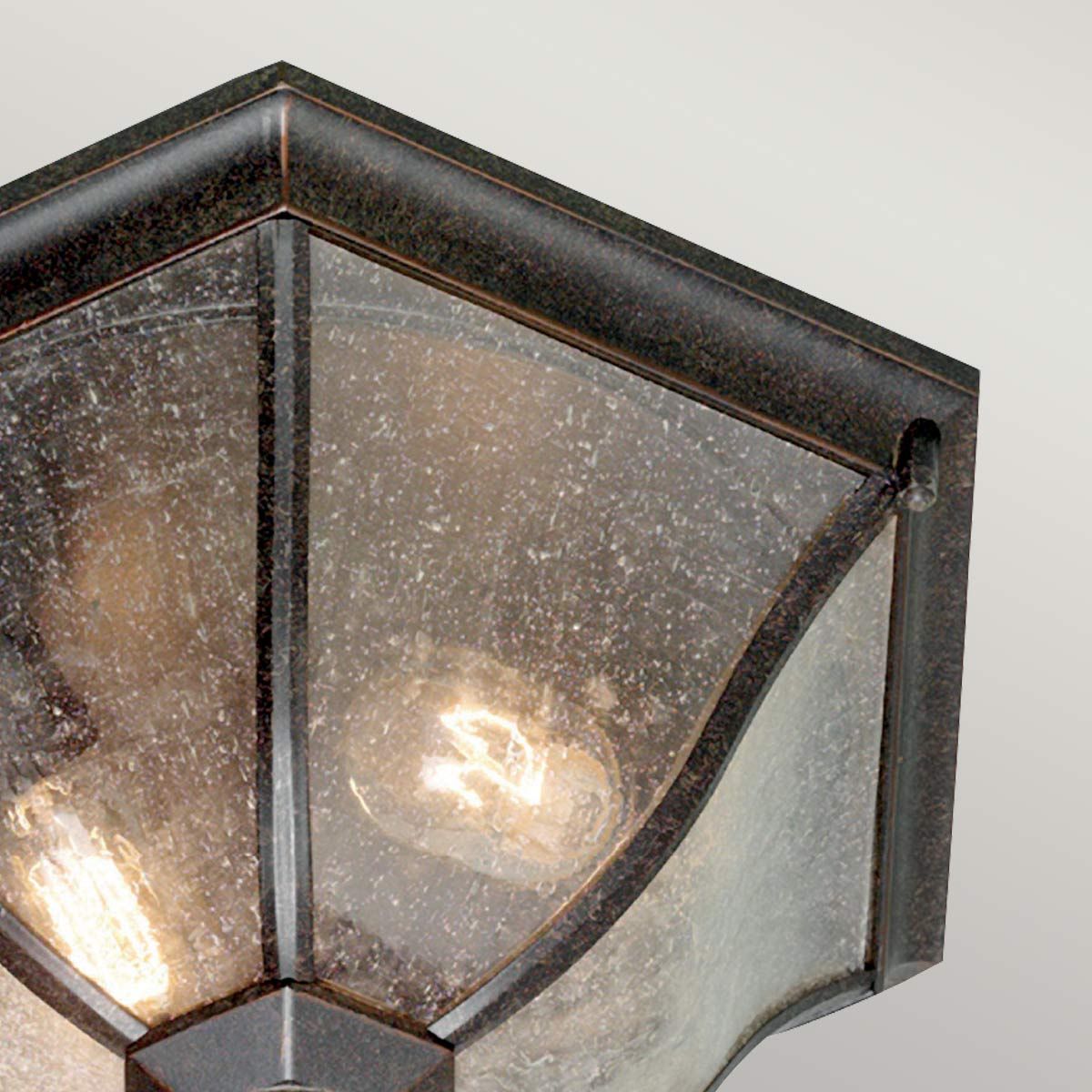 New England 2 - flammige Deckenlaterne, mittelgroß, verwitterte Bronze - Elsteadlighting - NE8 - M
