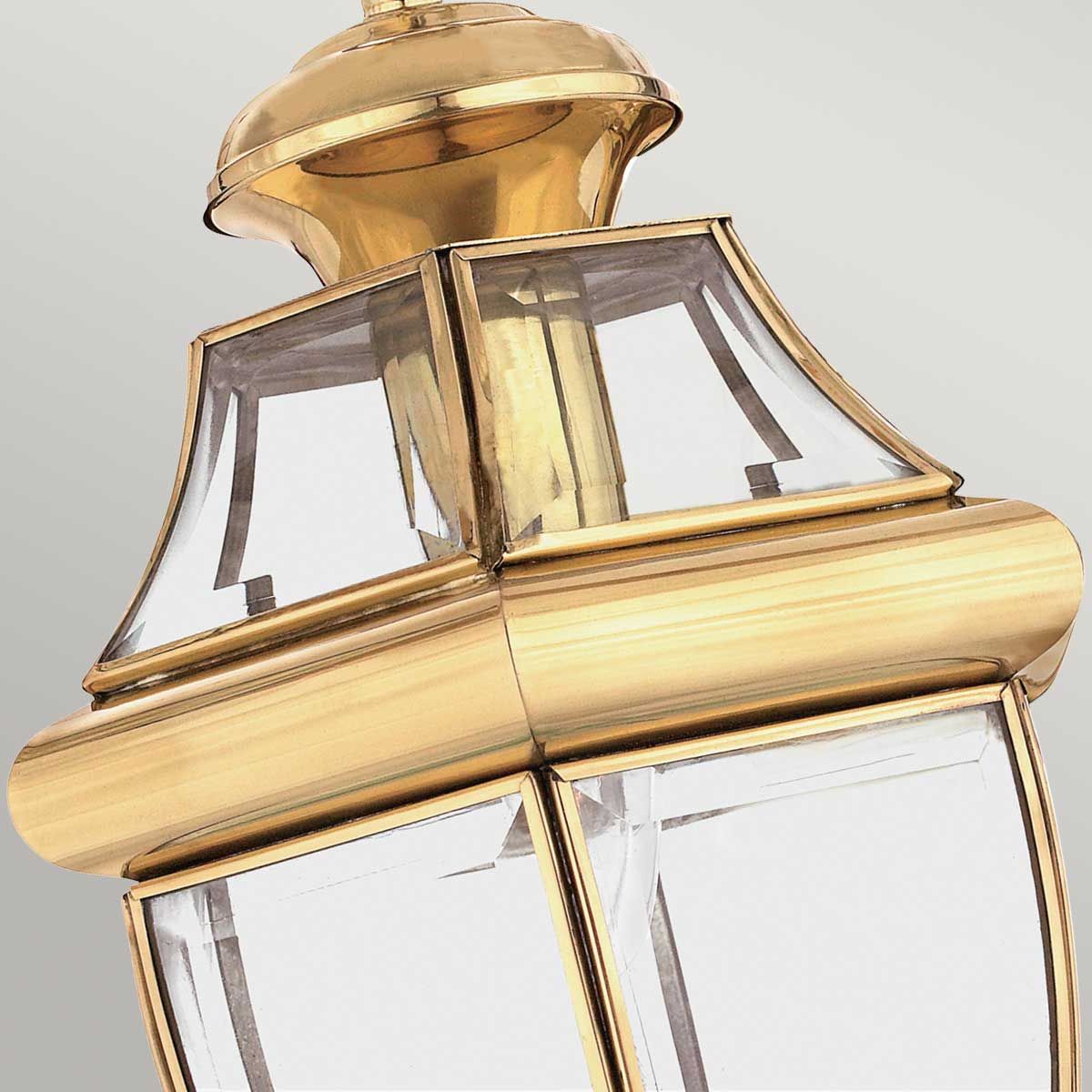 Newbury 1 - flammige mittelgroße Kettenlaterne, lackiertes poliertes Messing - Elsteadlighting - QZ - NEWBURY8 - M - PB