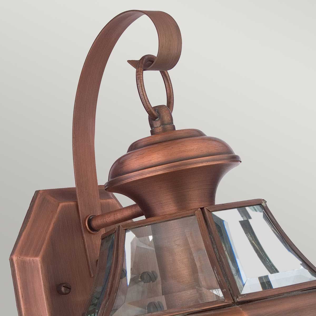 Newbury 1 - flammige mittelgroße Wandlaterne - Lackiertes gealtertes Kupfer - Elsteadlighting - QZ - NEWBURY2 - M - AC