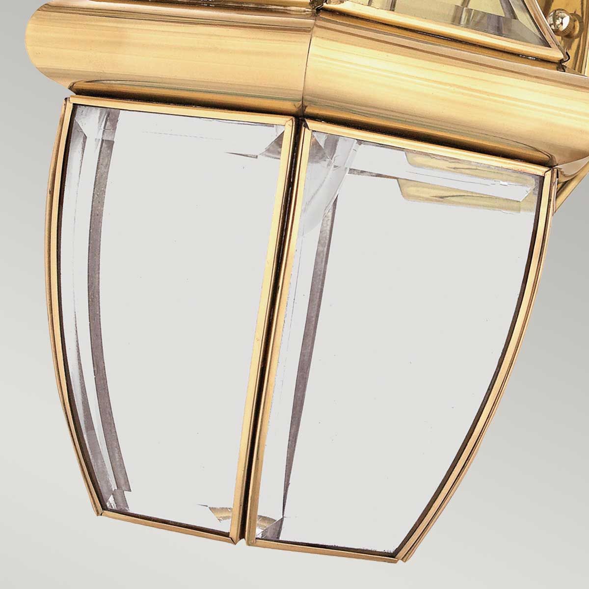 Newbury - Mittelgroße Wandlaterne mit 1 Licht - Lackiertes poliertes Messing - Elsteadlighting - QZ - NEWBURY2 - M - PB