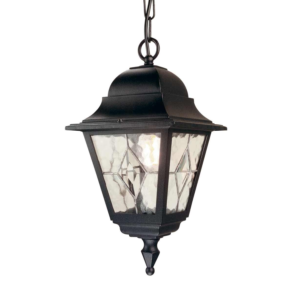 Norfolk 1 - flammige Kettenlaterne - Schwarz - Elsteadlighting - NR9 - BLK