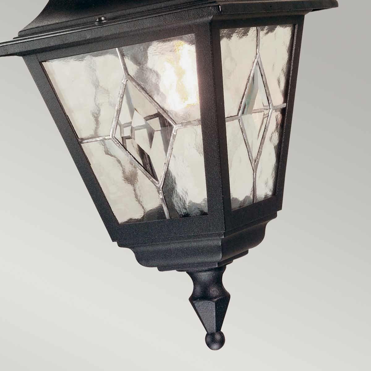 Norfolk 1 - flammige Kettenlaterne - Schwarz - Elsteadlighting - NR9 - BLK