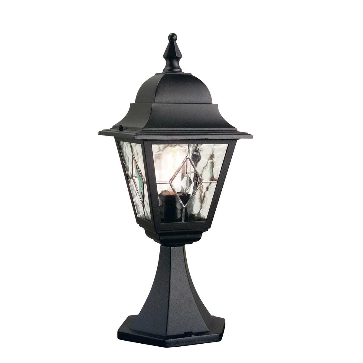 Norfolk 1 - flammige Sockellaterne - Schwarz - Elsteadlighting - NR3 - BLK
