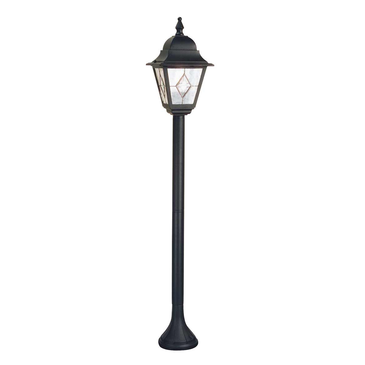 Norfolk Säulenlaterne, 1 Licht, Schwarz - Elsteadlighting - NR4 - BLK