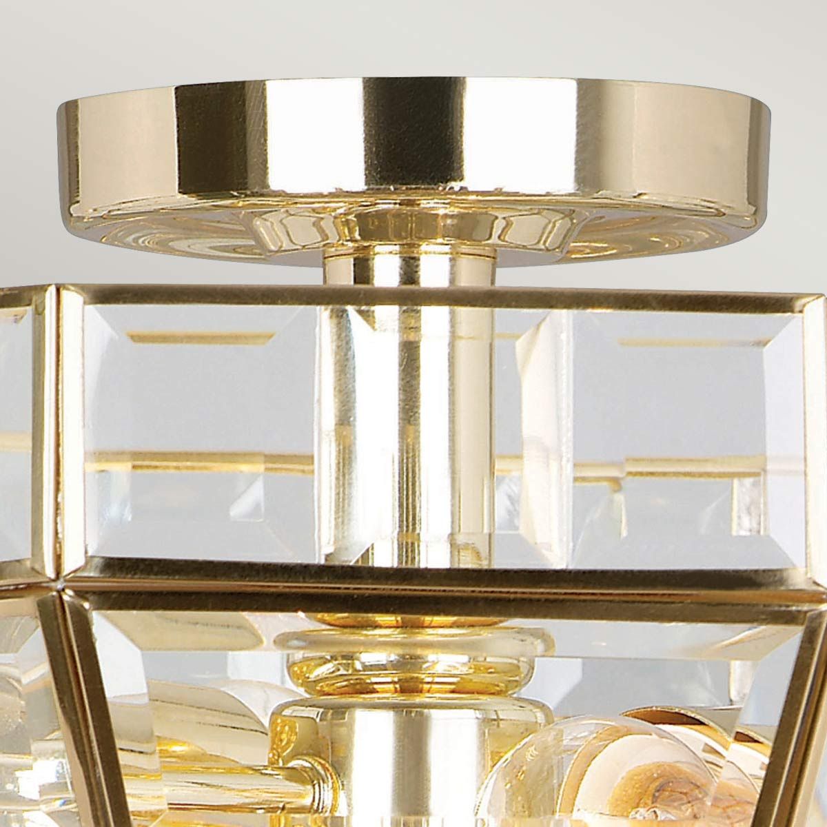 Old Park 2 - flammige Halbdeckenleuchte, poliertes Messing - Elsteadlighting - OLD - PARK - PB