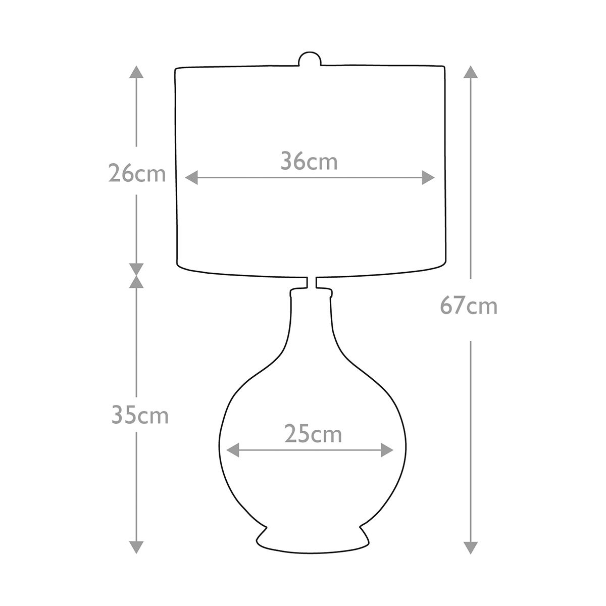 Orb 1 - flammige Tischlampe (komplett mit schwarzem Schirm) – poliertes Nickel mit schwarzem Schirm - Elsteadlighting - ORB - CLEAR - PN - BLK