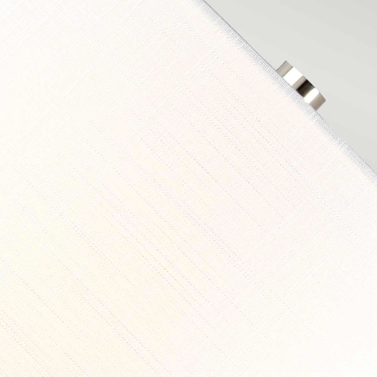 Orb 1 - flammige Tischlampe (komplett mit weißem Schirm) – poliertes Nickel mit weißem Schirm - Elsteadlighting - ORB - CLEAR - PN - WHT