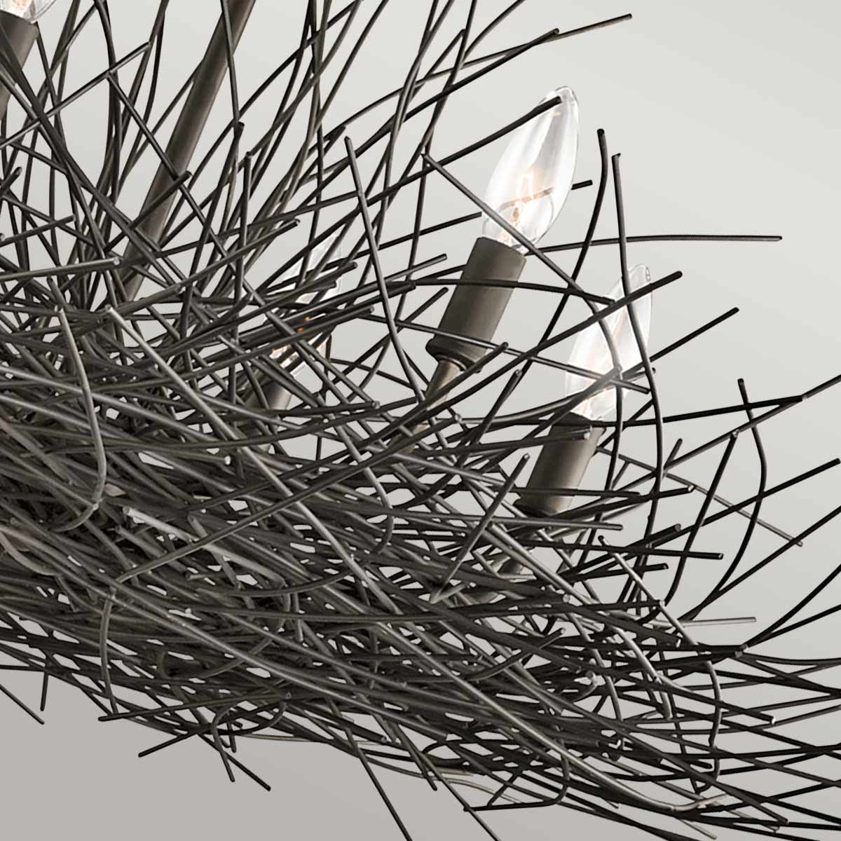 Organique 6 - flammiger Kronleuchter – Olde Bronze - Elsteadlighting - KL - ORGANIQUE6