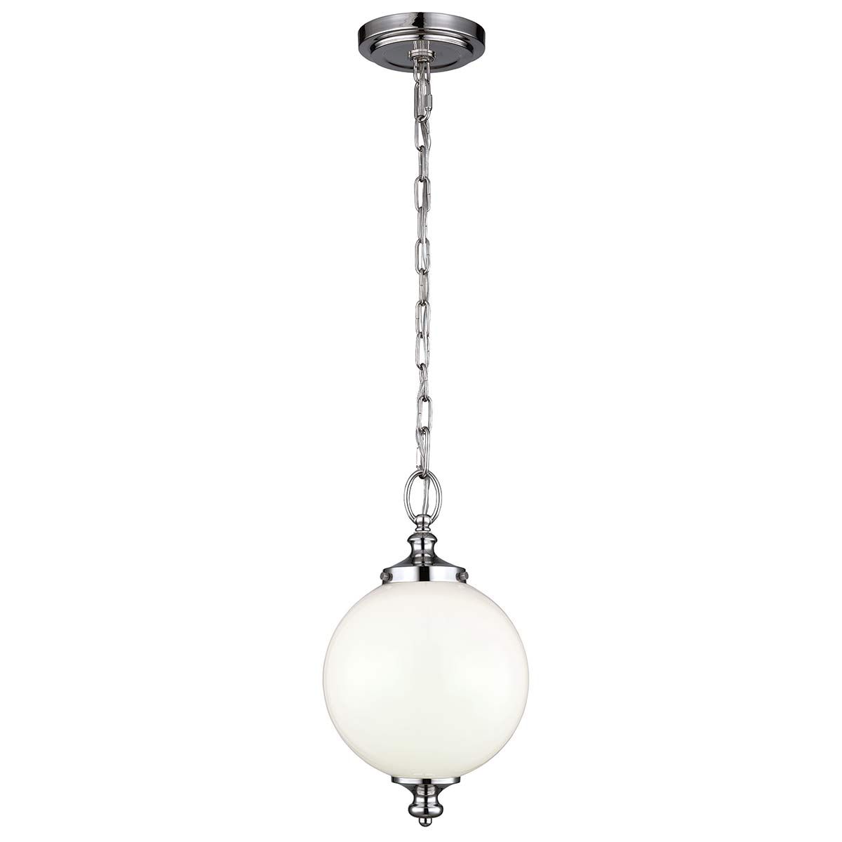 Parkman Pendelleuchte, klein, 1 - flammig, Nickel poliert - Elsteadlighting - FE - PARKMAN - PS - PN