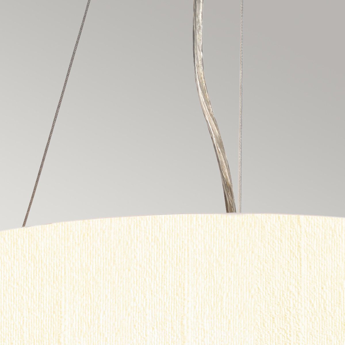Pearce 14" Pendelleuchte mit Deckenplatte aus gealtertem Messing - gealtertes Messing mit elfenbeinfarbenem Schirm - Elsteadlighting - DL - PEARCE14 - 3LT - IV - AB