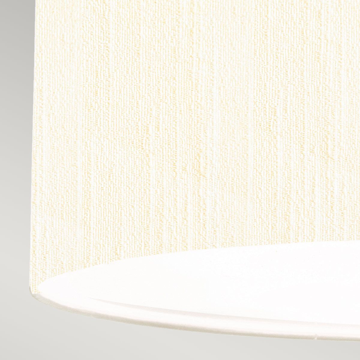 Pearce 18" Pendelleuchte mit Deckenplatte aus poliertem Chrom - Poliertes Chrom mit elfenbeinfarbenem Lampenschirm - Elsteadlighting - DL - PEARCE18 - 3LT - IV - PC