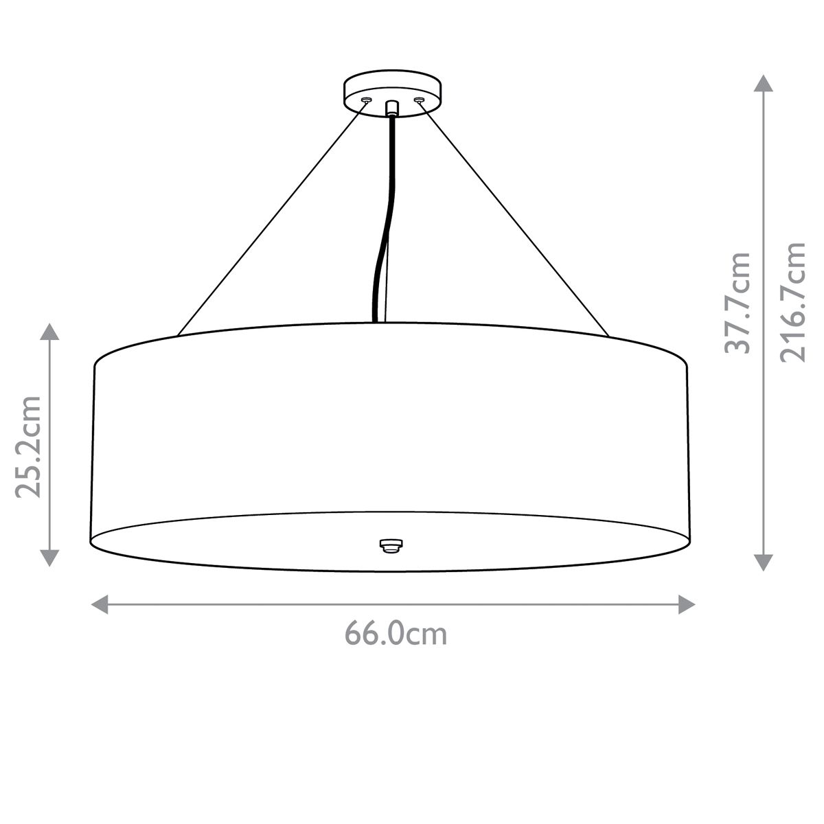 Pearce 26" Pendelleuchte mit Deckenplatte aus gealtertem Messing - gealtertes Messing mit elfenbeinfarbenem Schirm - Elsteadlighting - DL - PEARCE26 - 5LT - IV - AB