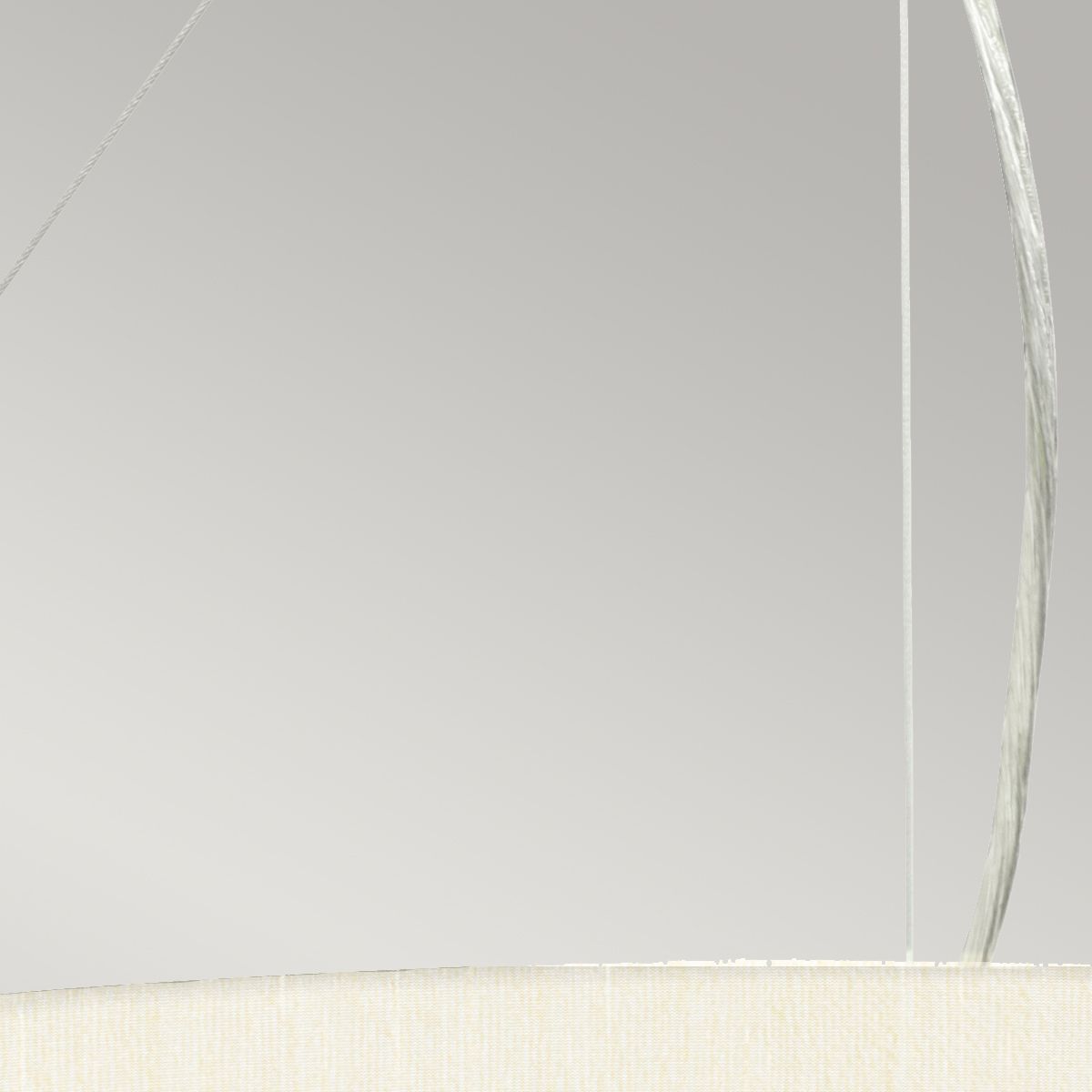 Pearce 26" Pendelleuchte mit Deckenplatte aus poliertem Chrom - Poliertes Chrom mit elfenbeinfarbenem Lampenschirm - Elsteadlighting - DL - PEARCE26 - 5LT - IV - PC