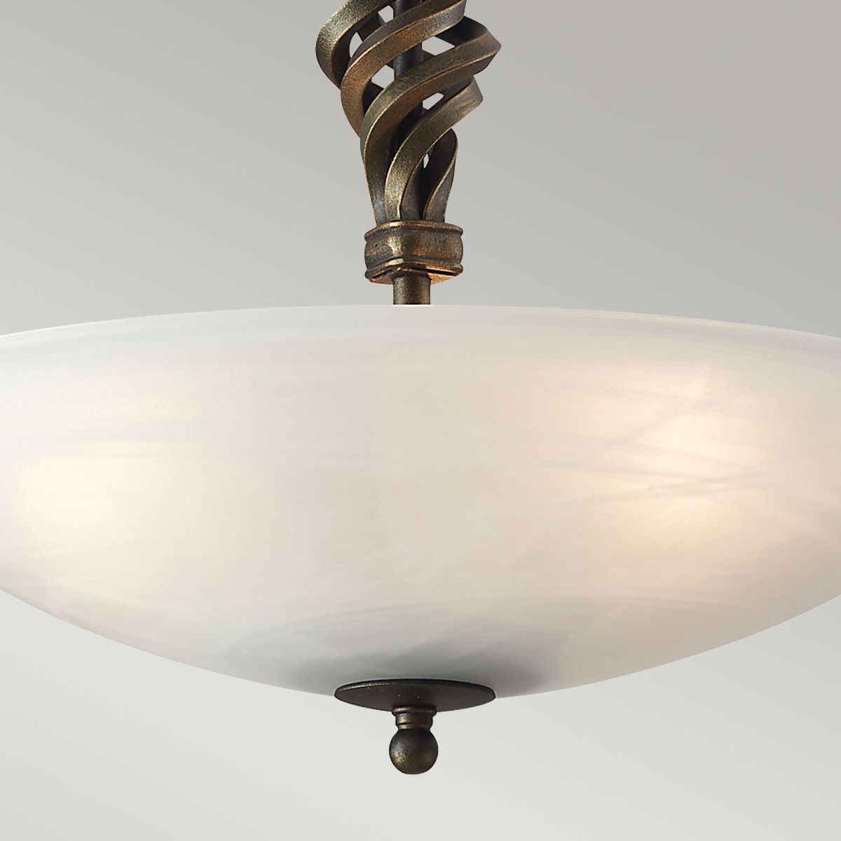 Pembroke 3 - flammig, halbbündig, Schwarz/Gold - Elsteadlighting - PB - SF - A - BLK - GOLD