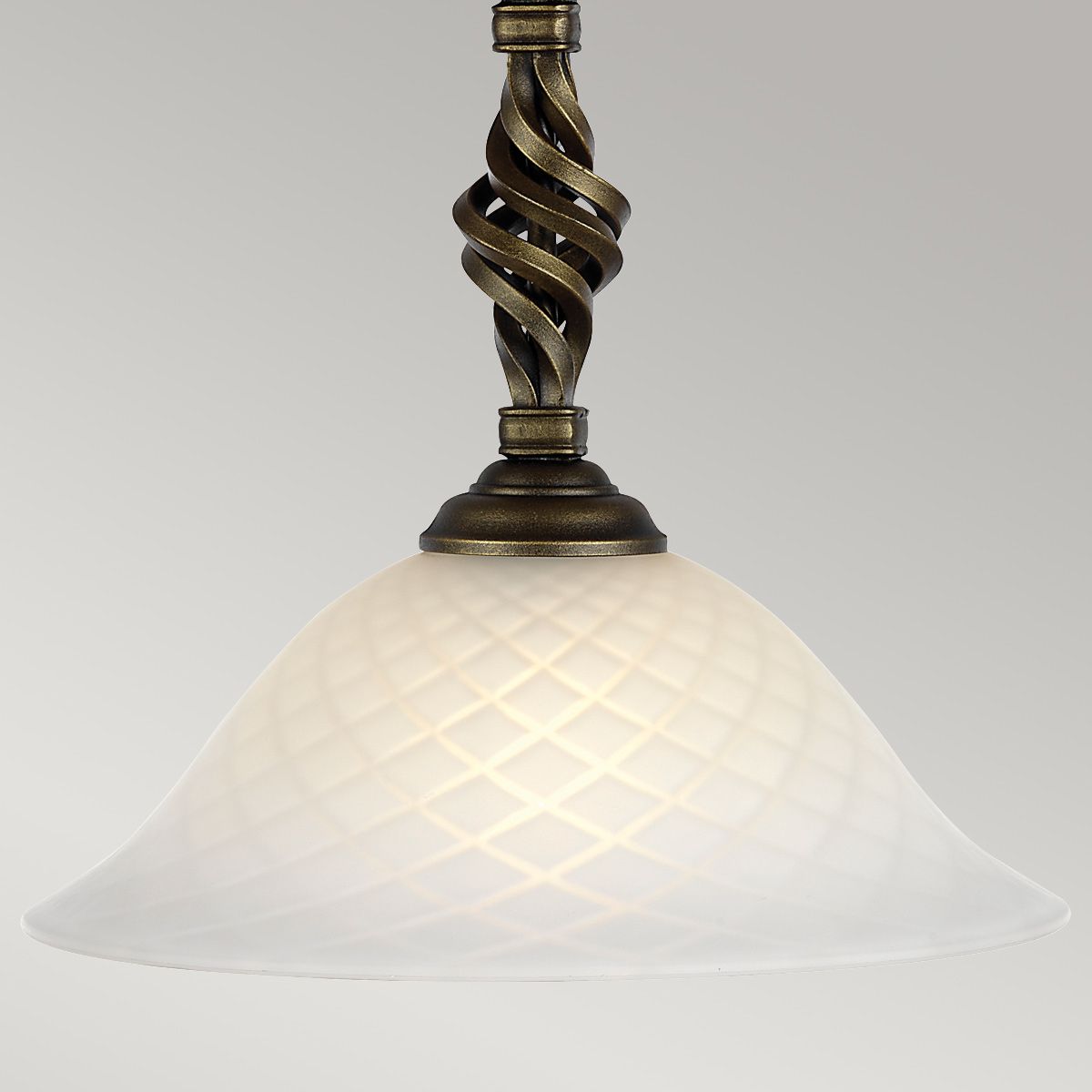 Pembroke Pendelleuchte mit 1 Licht - Schwarz/Gold - Elsteadlighting - PB - P - BLK - GOLD