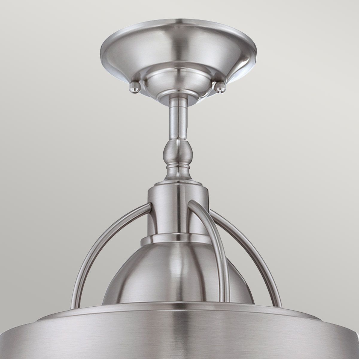Pendelleuchte „Cody“ mit 2 Lichtern, gebürstetes Nickel – gebürstetes Nickel - Elsteadlighting - leuchtengrosshandel24