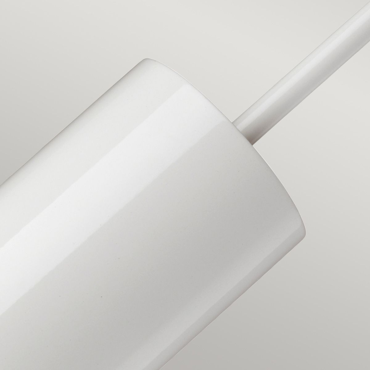 Pendelleuchte Quinto 1 - flammig - Messing in gealtertem Weiß - Elsteadlighting - QUINTO1P - WAB