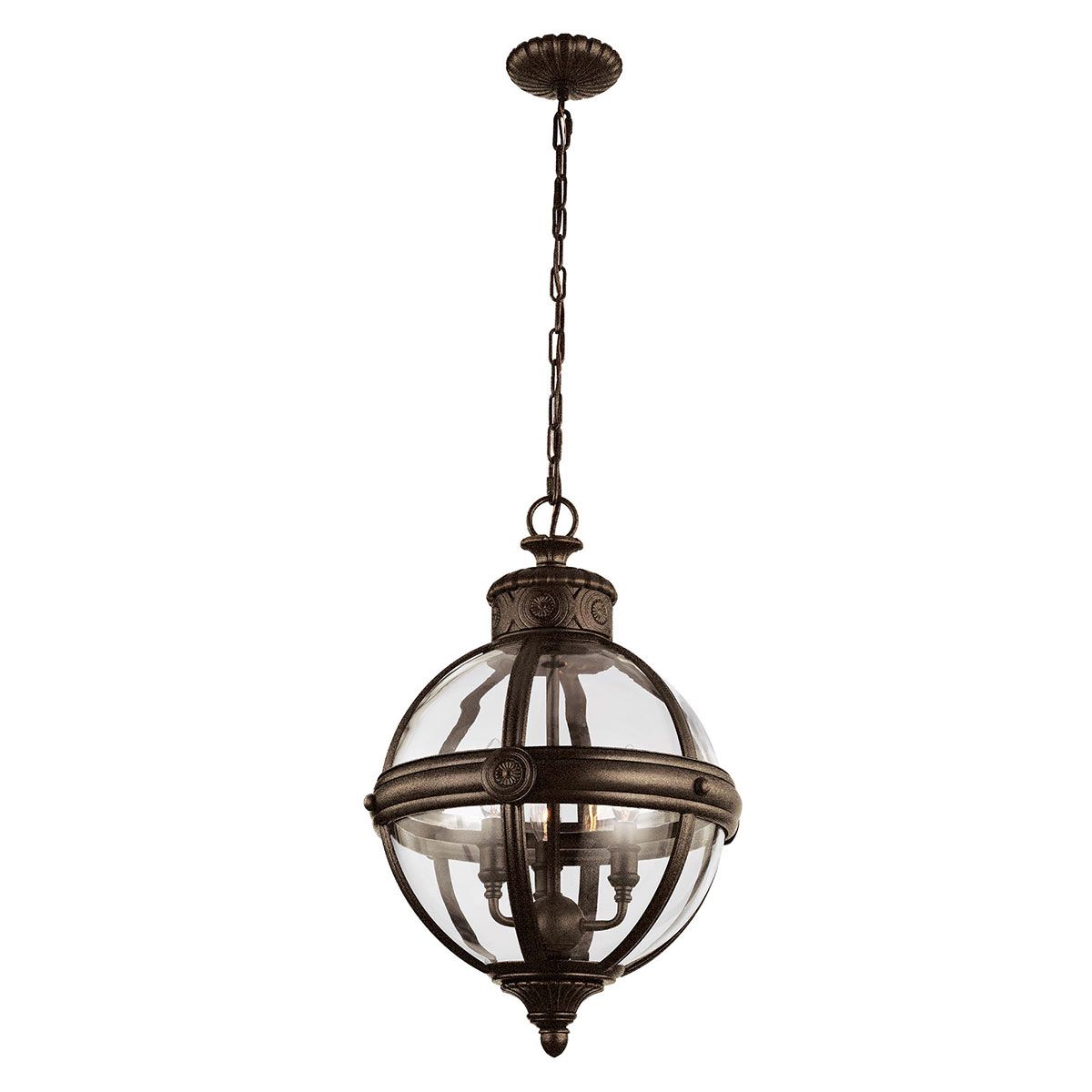 Pendelleuchter Adams mit 3 Lichtern, britische Bronze - Elsteadlighting - leuchtengrosshandel24